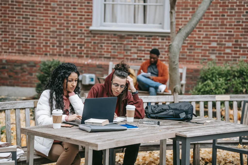 student enjoying fast internet due to installation of managed campus wifi